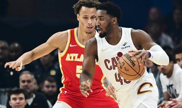 米切尔37分约翰逊空砍23+13 骑士主场胜老鹰