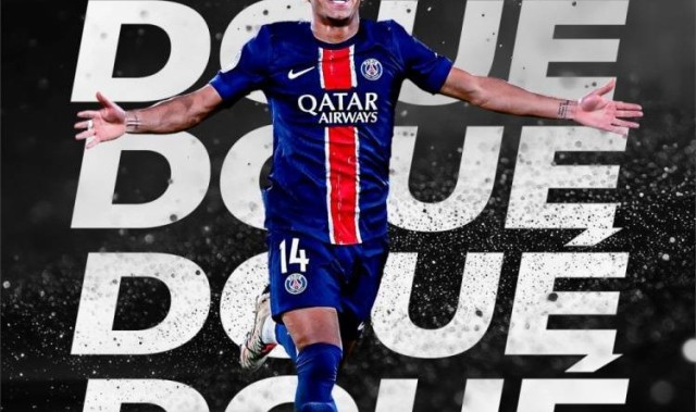 官方：巴黎前锋杜埃当选2024-2025赛季法甲夏窗最佳引援