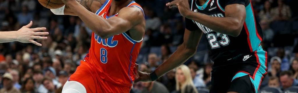 SGA缺阵杰伦-威26+10 杰克逊23+7雷霆21分逆转灰熊