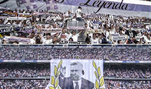 最后一舞！皇马巨幅Tifo亮相，致敬安切洛蒂、莫德里奇荣耀时刻