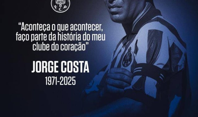 波尔图欧冠冠军队长若热-科斯塔心脏骤停抢救无效离世